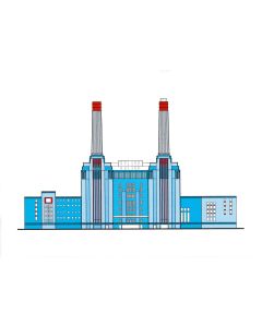 Battersea Power Station Card BLUE